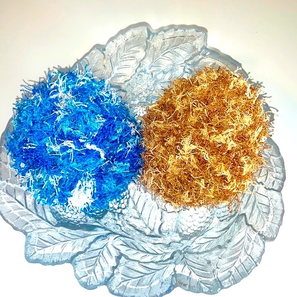 HAND CRAFTED Colorful Crochet Polyester Kitchen Dish Reusable Scrubbing Pads - Picture 4 of 7